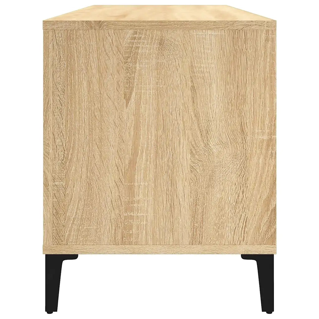 Mobile Porta Dischi Rovere Sonoma 100x38x48cm Legno Multistrato CFW8427275