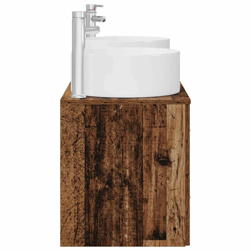 Set di mobili per il bagno 3 pz Legno antico 3405961