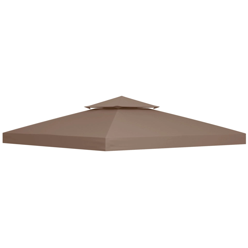 Tetto di Ricambio per Gazebo 3x3m a 2 Livelli e Resistente ai Raggi UV. Caff¨¨