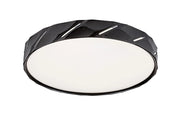 Plafoniera LED 39cm 25W nera opaca tonda Nessira Rabalux