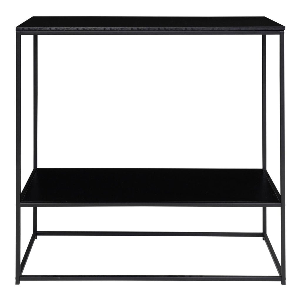 Tavolo Consolle Vita, Nero, Metallo, 36x80x80 cm