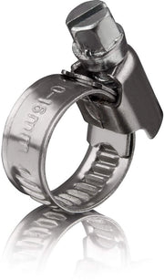 Fermo Slang 6 Pezzi - Acciaio Inox V4A - Larghezza Cinghia 9 mm - Per Tuinslang/Auto/Motor - Duraturo/Resistente All'Ossidazione - Viti a 6 Viti con Scanalatura - Fermo Slang