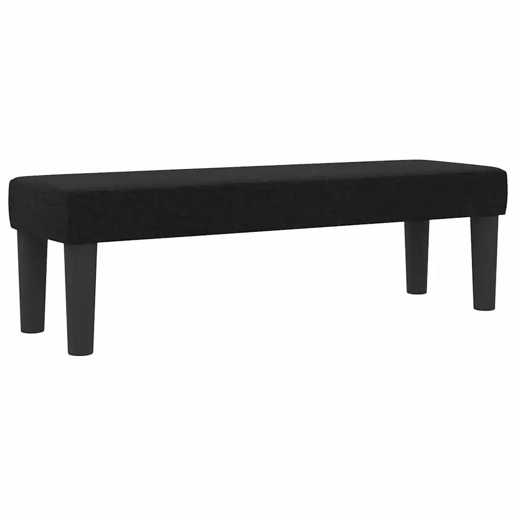 Letto a molle con materasso Nero 140 x 200 cm Tessuto 3344151