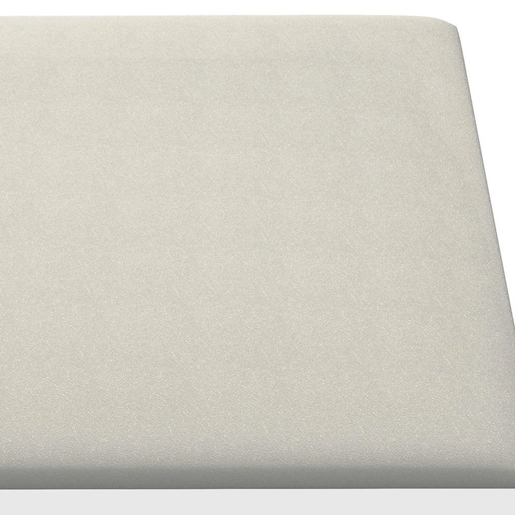 Testiera da Parete 12 pcs Crema 90 x 15 cm Velluto 4008365