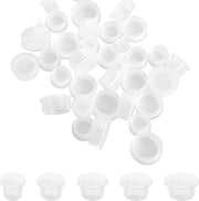50 pezzi di contenitori di sale trasparenti in plastica con appendi-chiave - macchina per spolverare sale e pepe con interruttore.