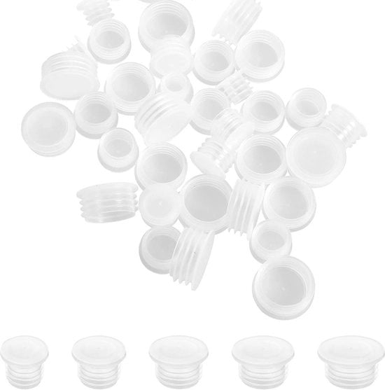 50 pezzi di contenitori di sale trasparenti in plastica con appendi-chiave - macchina per spolverare sale e pepe con interruttore.