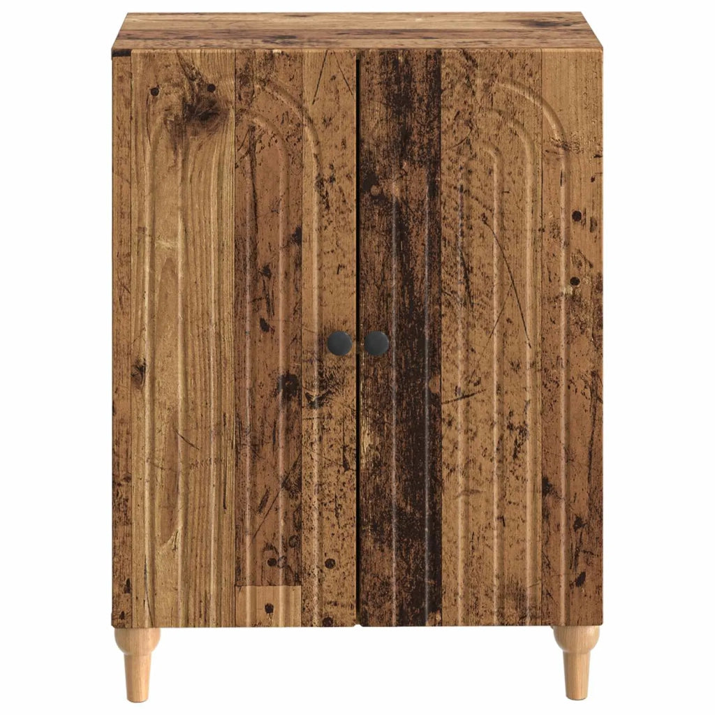 Mobiletto da Bagno ALKMAAR Legno antico 59,5 x 31 x 80 cm 896183
