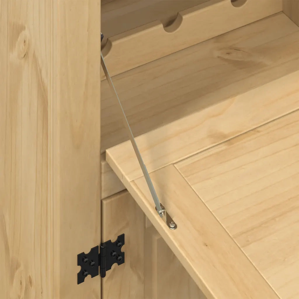 vidaXL Cantinetta per Vini Corona 97x45x114 cm Legno Massello di Pino