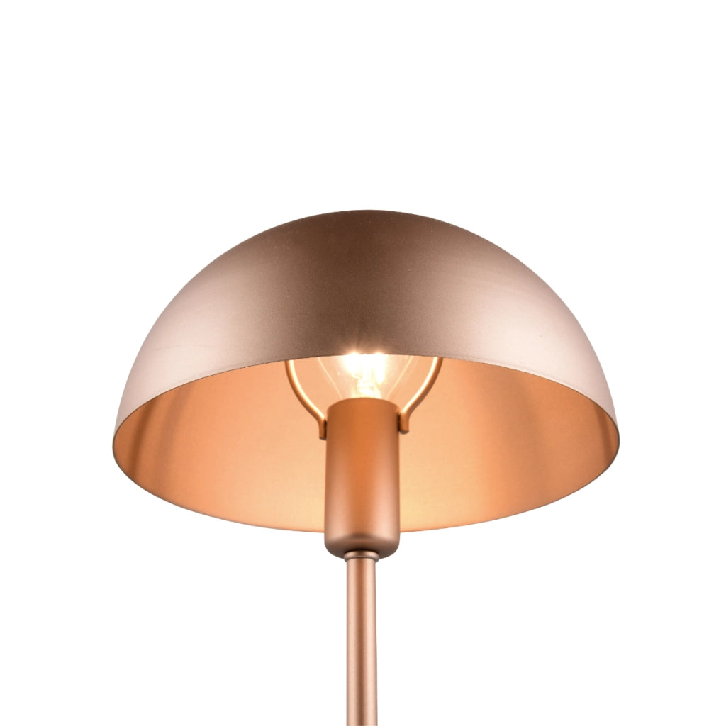 Lampada da tavolo NOLA Trio fungo caffè 30cm E14 metallo