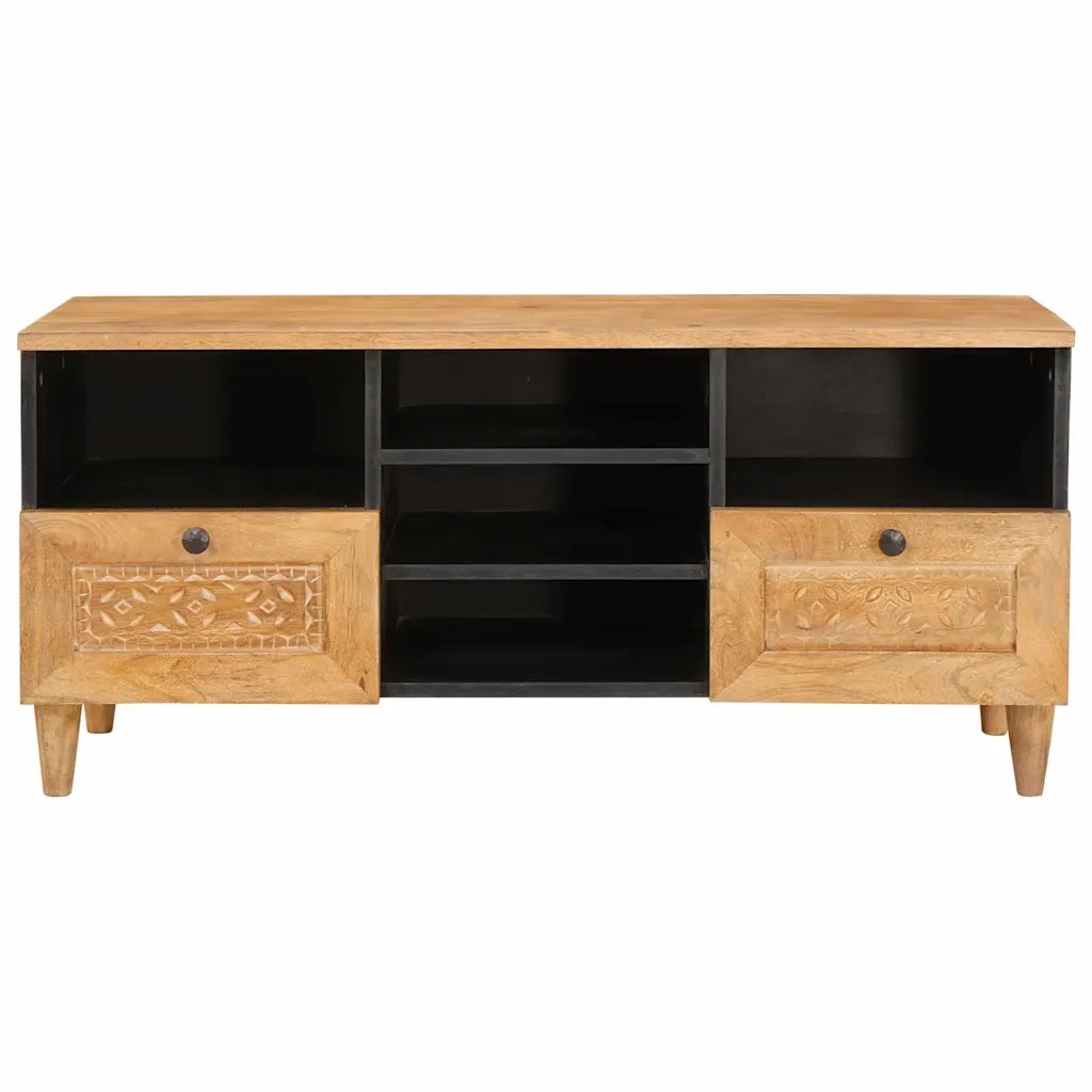 Mobile TV-Credenza per TV Marrone Chiaro 100 x 33 x 46 cm Legno multistrato