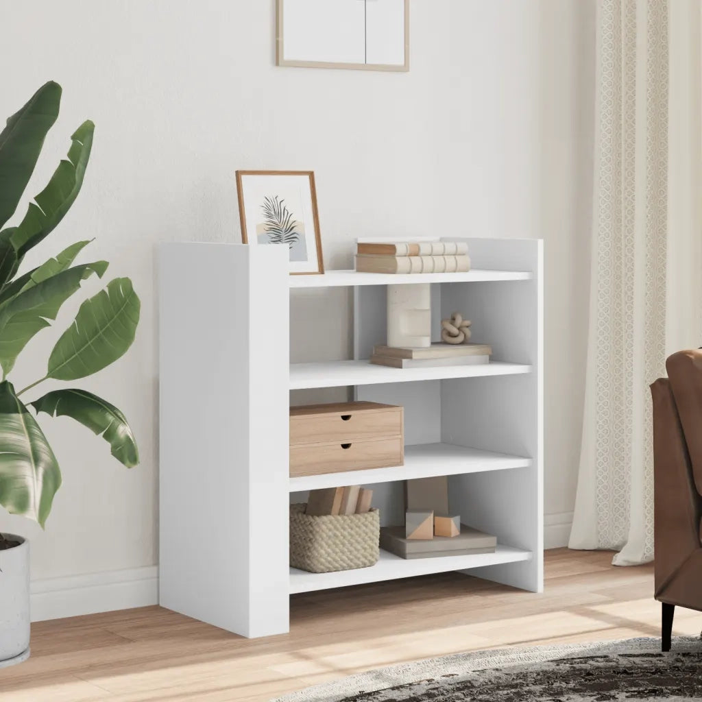 Credenza-Buffet-Armadio da cucina Bianca 73,5x35x75 cm in Legno Multistrato