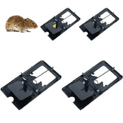 Trade Shop - Set 4pz Trappola Per Topi Grandi Piccoli Facile Da Usare Può Essere Riutilizzata -