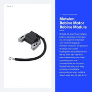 Bobina di Ricambio Universale per Briggs e Stratton - Plug and Play - Tipo di Articolo: Bobina - Codice OEM: 802574, 796964 - Inclusa 1 Unità - Componente Motore