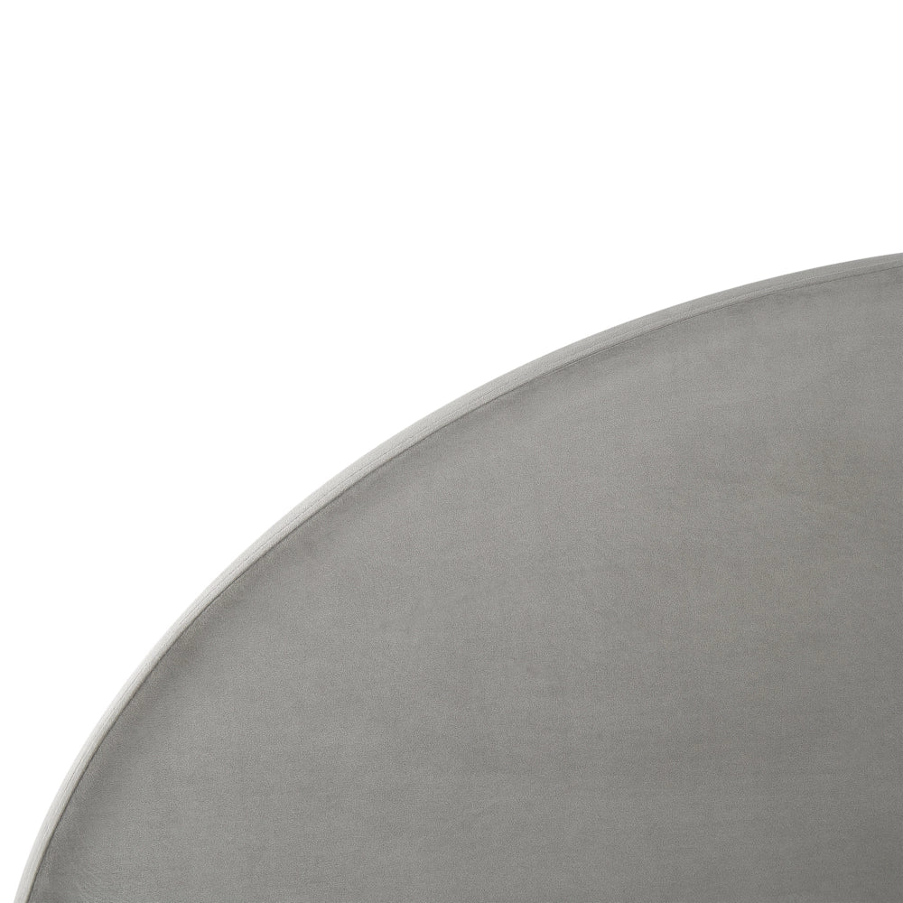Letto contenitore matrimoniale imbottito velluto grigio retrò minimalista 180 x 200