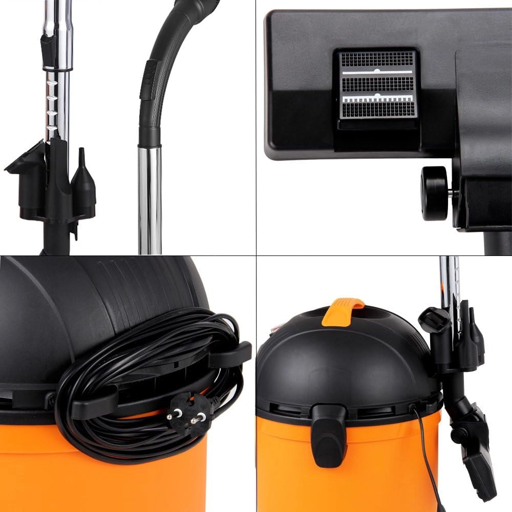 Aspirapolvere Wet Dry 1200W Sacco 15L Contenitore con Accessori Pulitore Pavimento Sporco