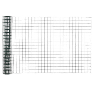 Rete Metallica da Giardino per Recinzioni 500x91 cm Rivestimento in PVC Verde