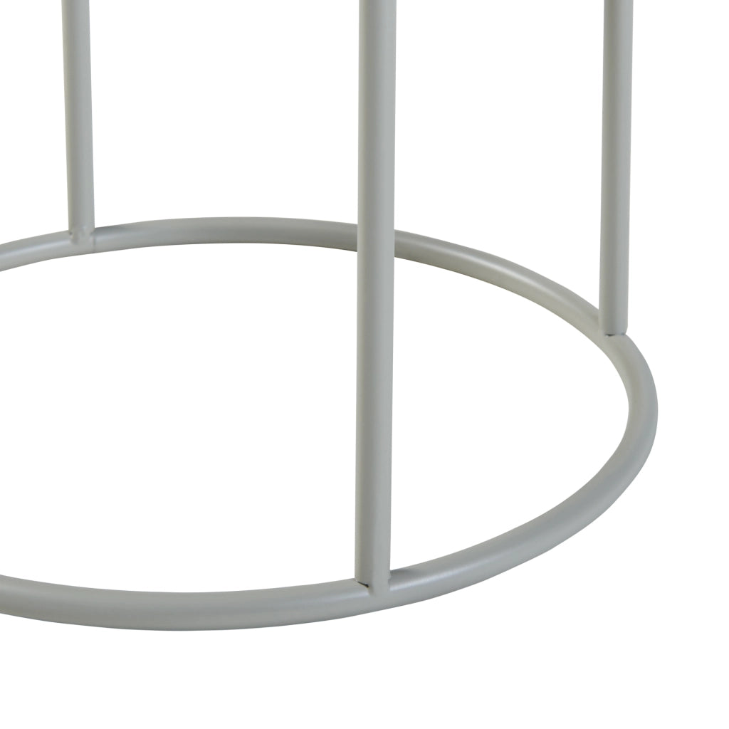 Stand Portapiante Assen 31,5 x 19,5 cm Metallo Grigio chiaro [en.casa]
