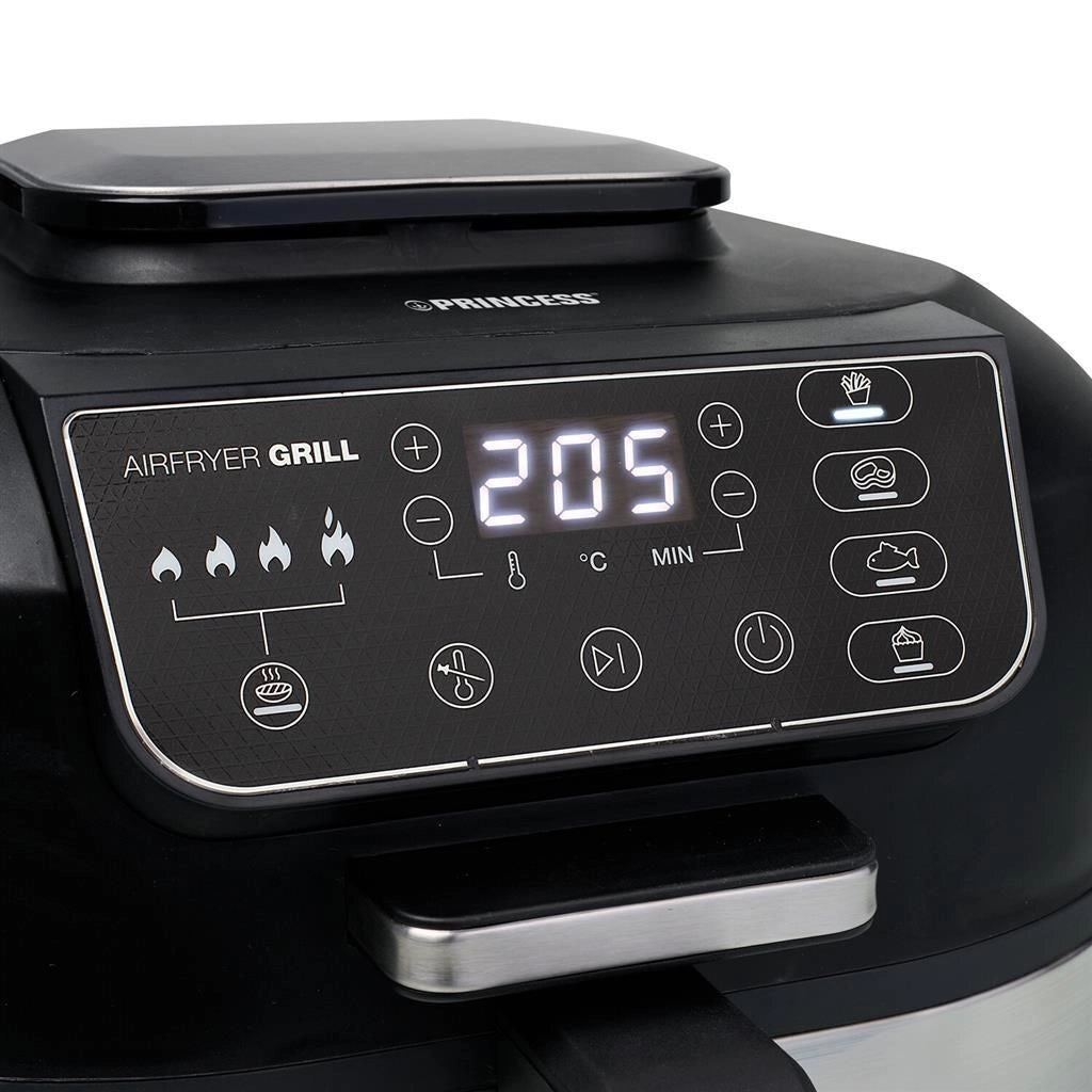 Princess 01.182092.01.001 friggitrice Singolo 5,6 L Indipendente 1760 W Friggitrice ad aria calda Nero, Argento