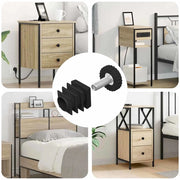 Livellatori per Mobili Regolabile 1895 pcs Nero PP 864855