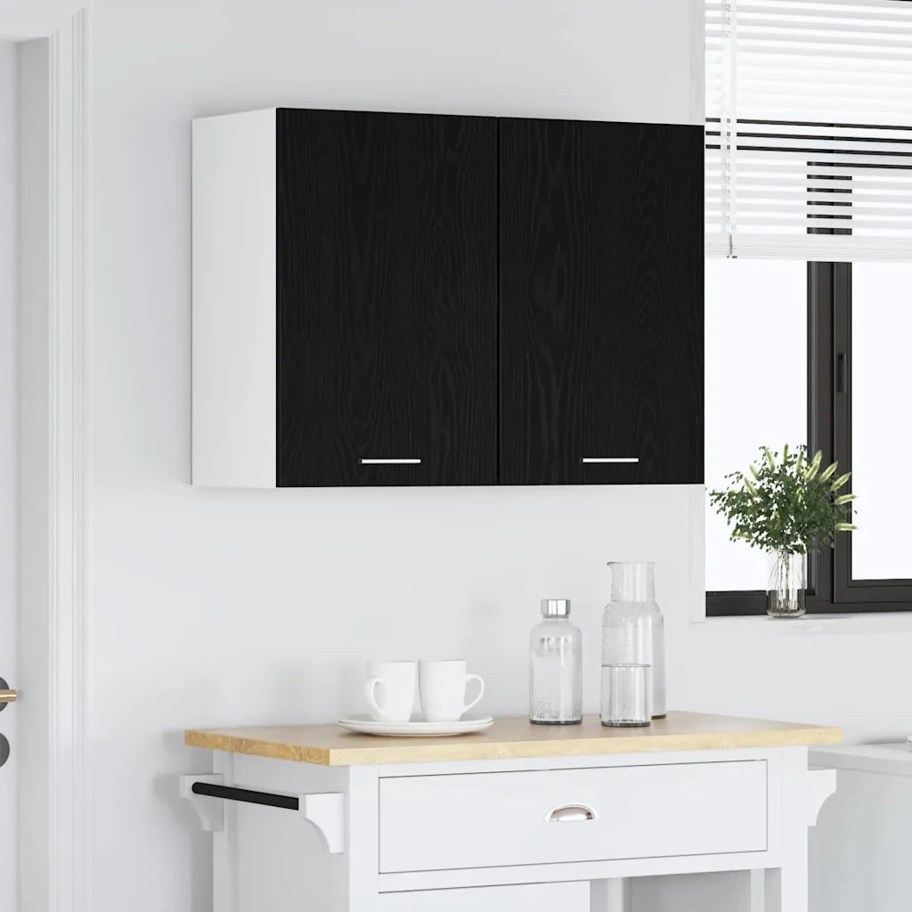 Armadio pensile Lyon Rovere Nero 80 x 31 x 60 cm 863144