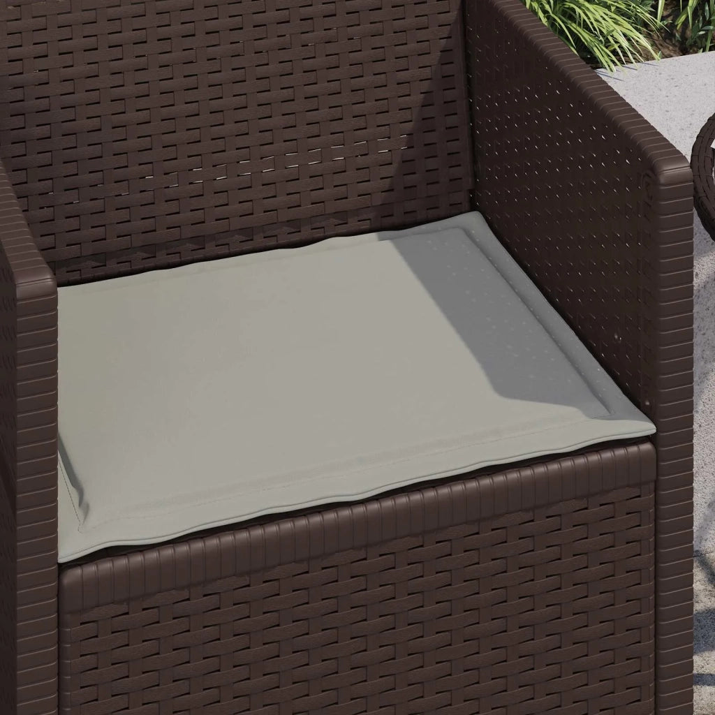 Cuscini per Seduta 4 pcs Grigio Chiaro 47 x 36 x 2 cm