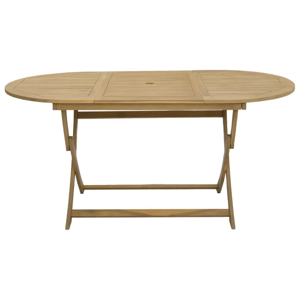 Set da Pranzo da Giardino 9 pz Legno Massello di Acacia