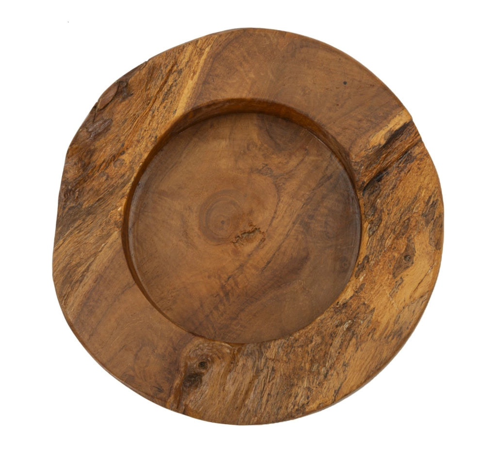 S/TASCHE ERUSI PLUS IN TEAK RIC.CM Ø 21X6 (PEZZI UNICI - NON RIP. IN SERIE)