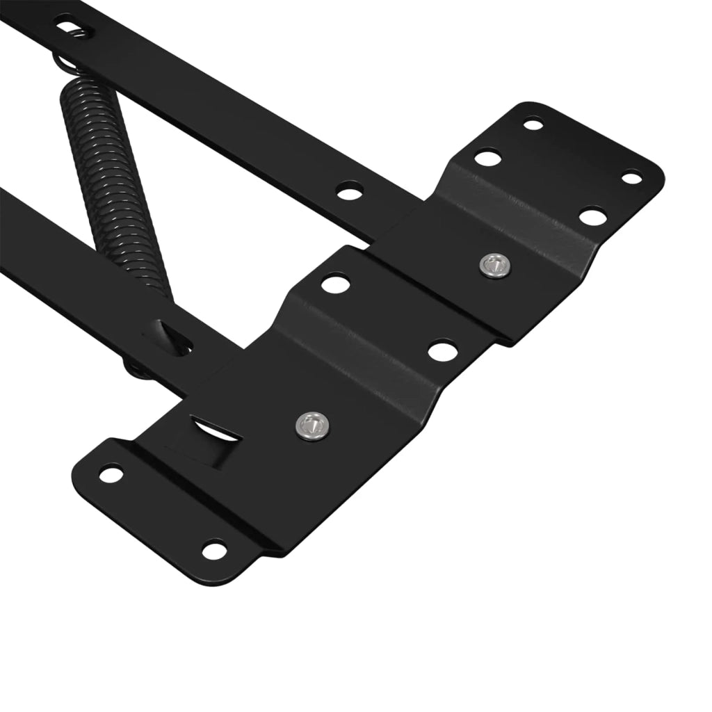 Meccanismo di Sollevamento per Letto 12 pcs Nero Ferro 864847