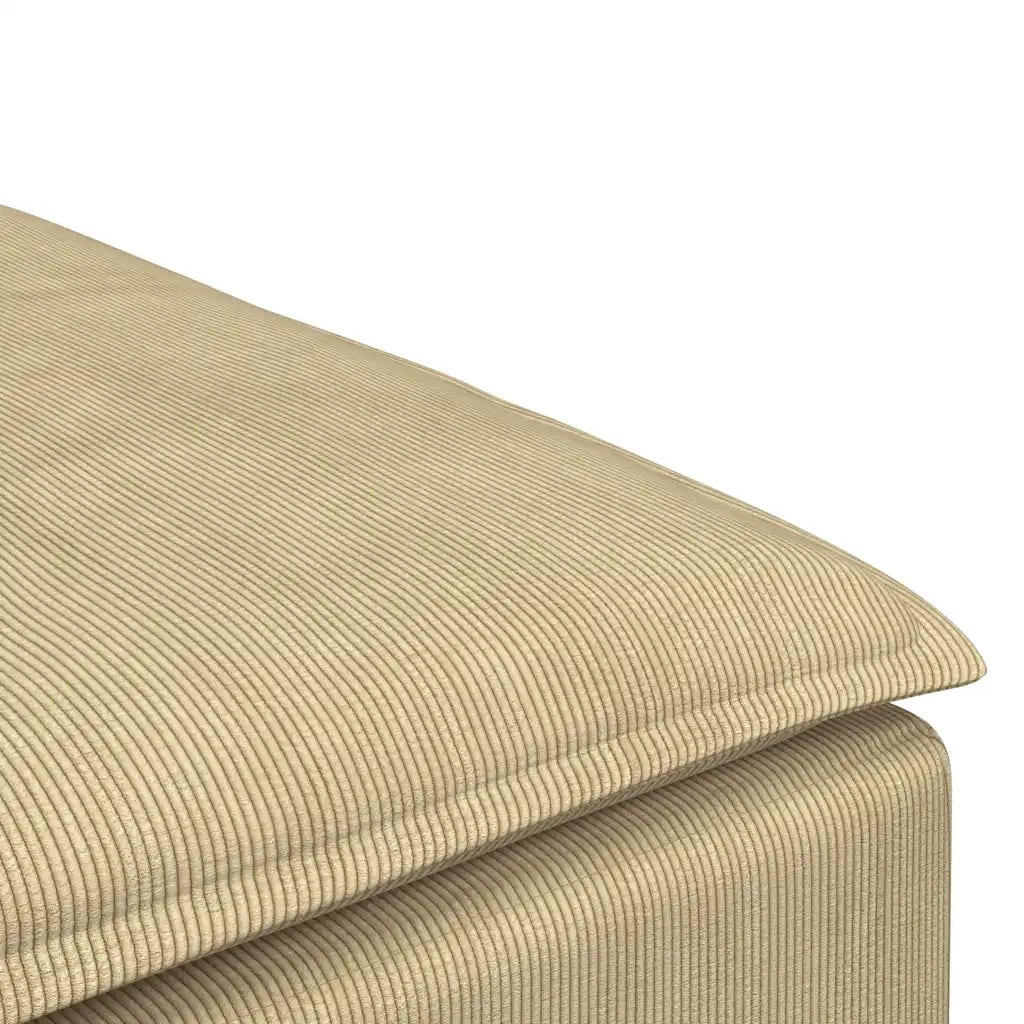 vidaXL Modulo Poggiapiedi Divano Modulare Verde Grigio 100x100x48 cm