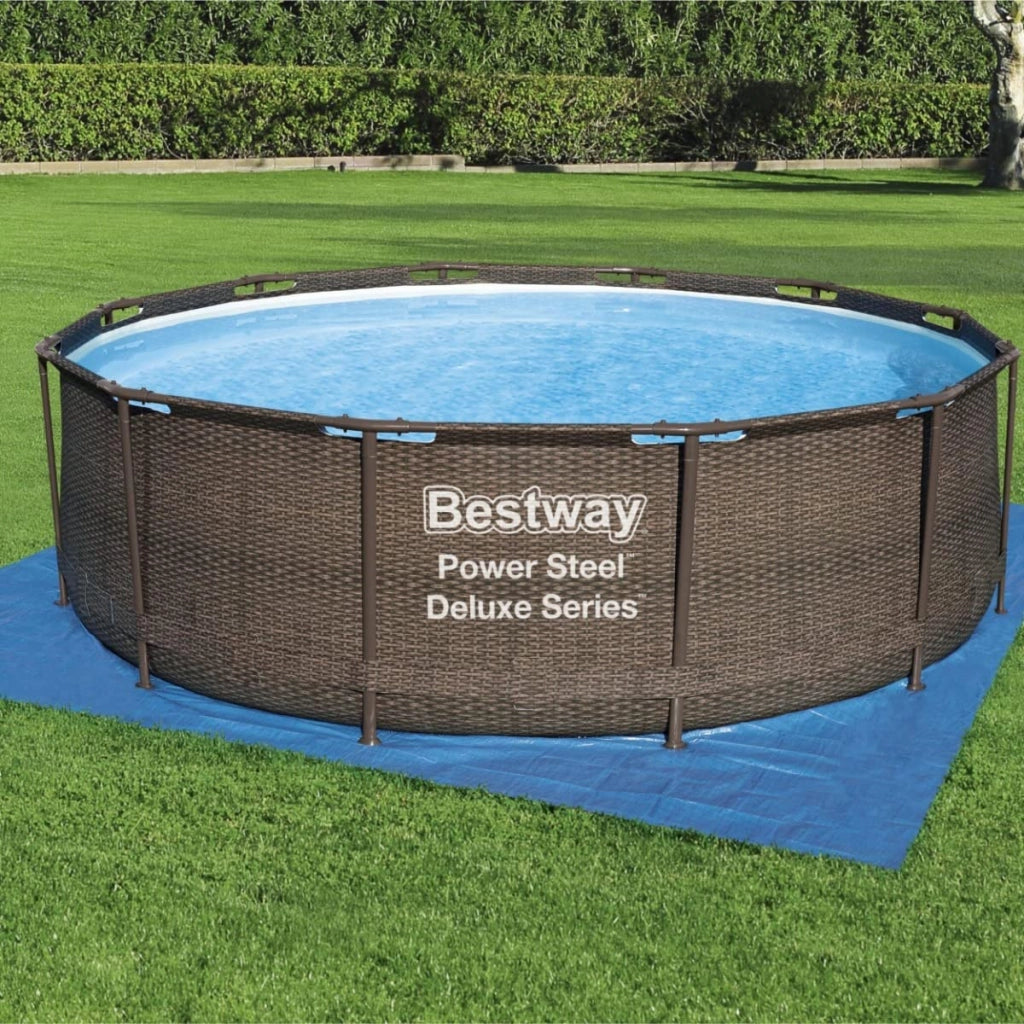 Tappeto di Sottofondo Quadro per Piscine Steel Frame 396 CMX396, 1,350 kg
