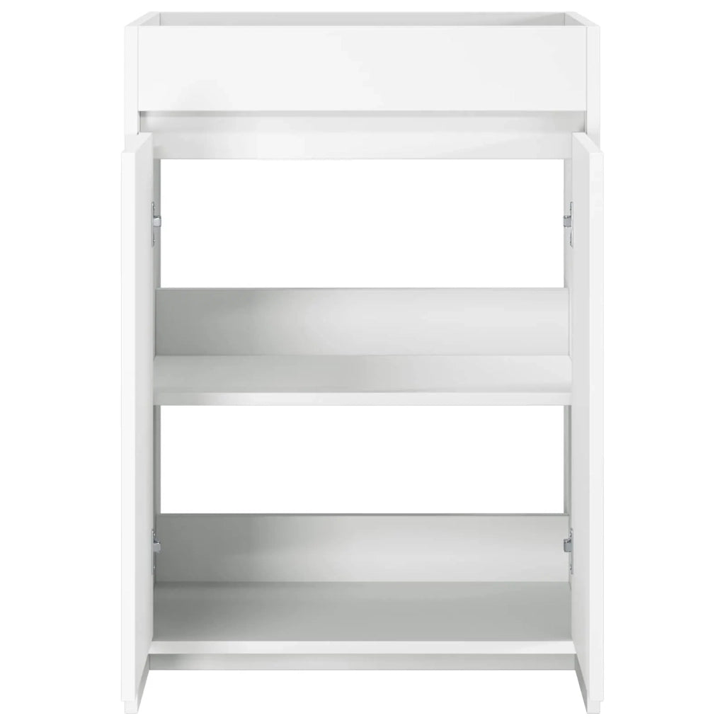 Mobiletto da Bagno Sotto Lavabo Bianco 56 x 37,5 x 81 cm