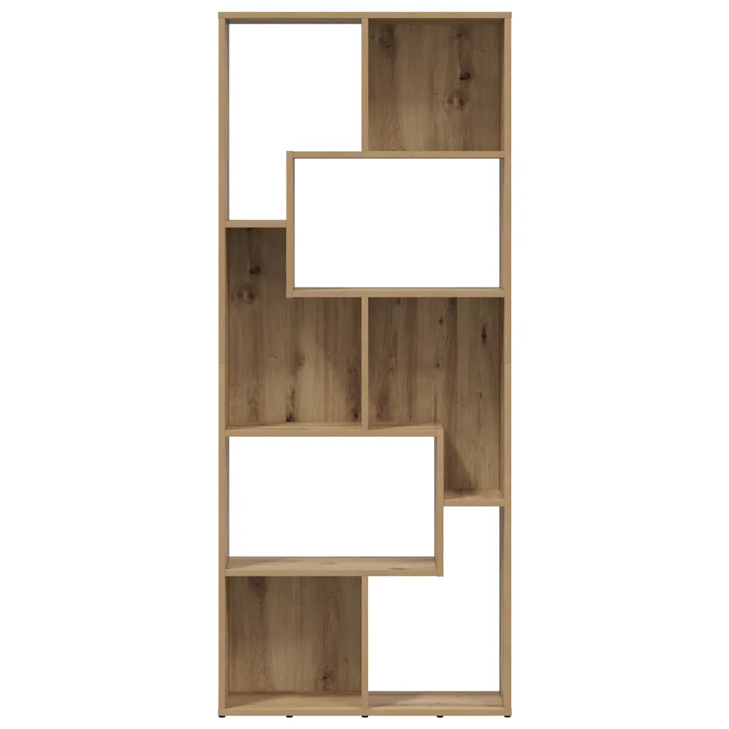 Libreria-Scaffale per Libri-Mobile di Stoccaggio Artisan Rovere 67x24x161 cm Legno ingegnerizzato