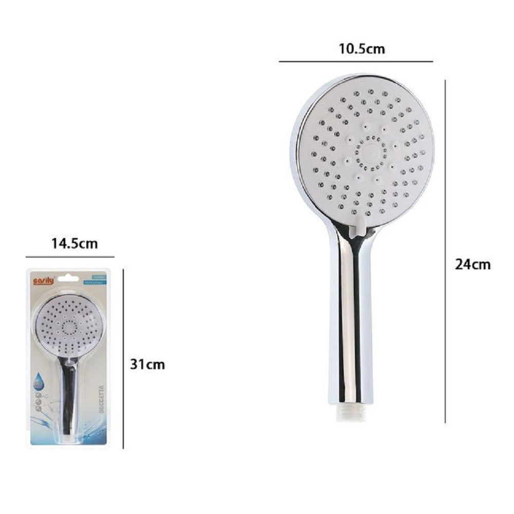 Trade Shop - Soffione Doccia 10.5 X 24 Cm Doccetta Multigetto Doccino Cornetta Moderno 79363 -