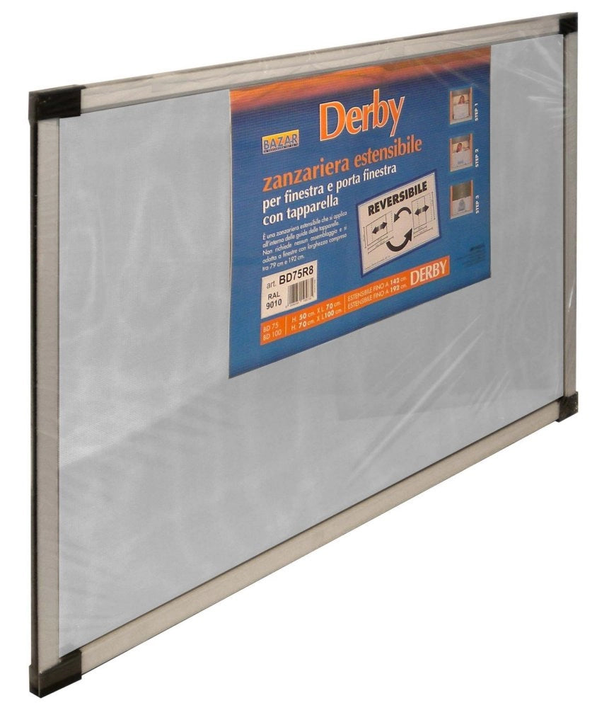 10coppie zanzariera alluminio telaio dasko 100x70 avorio cod:ferx.26349