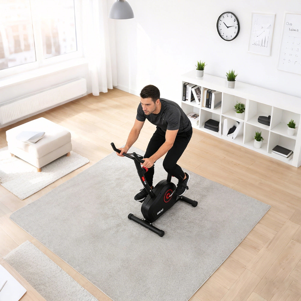 Cyclette Magnetica 8 Livelli Bici Fitness Indoor Silenziosa con Display Lcd