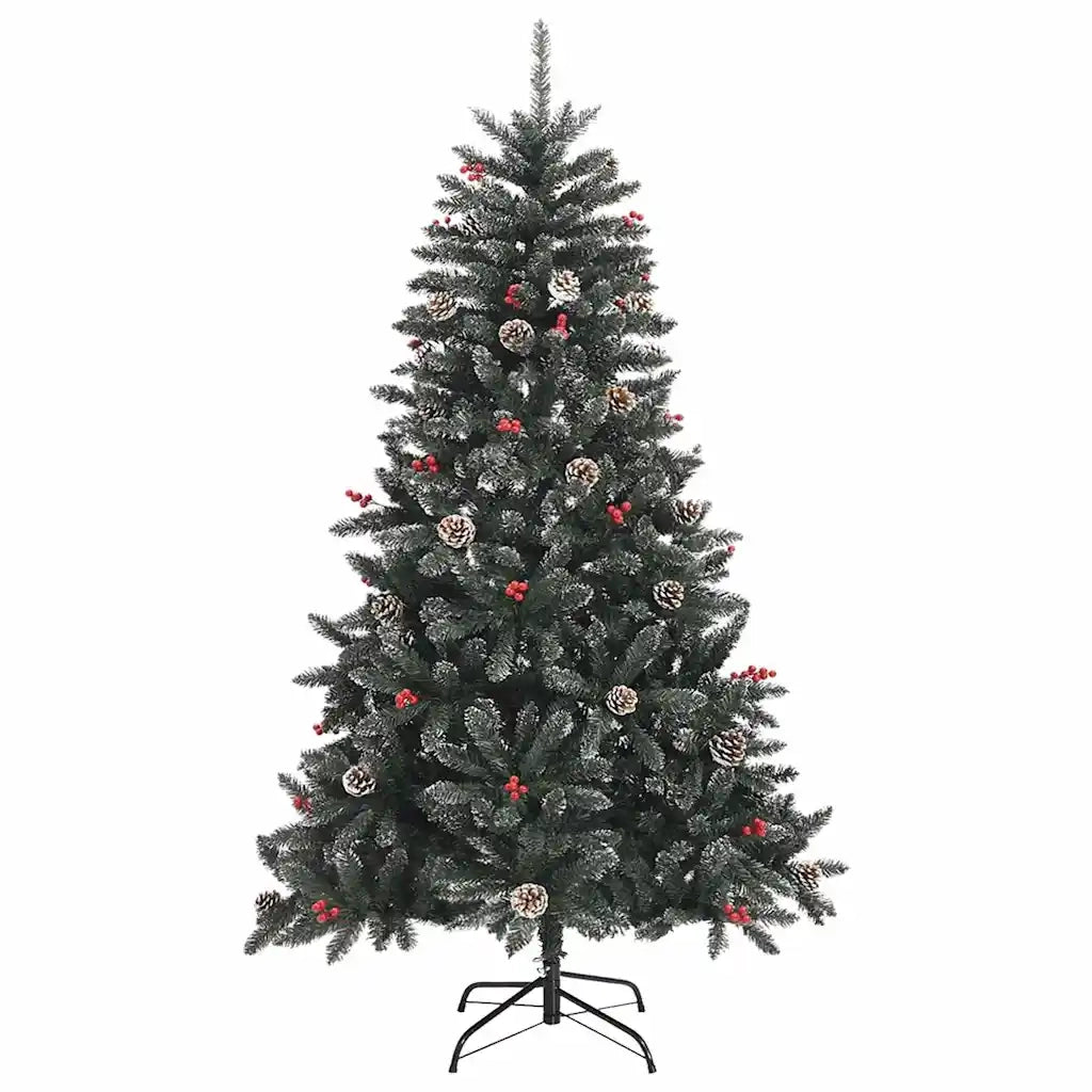 Albero di Natale artificiale con 150 LED Verde 120 cm 3395854