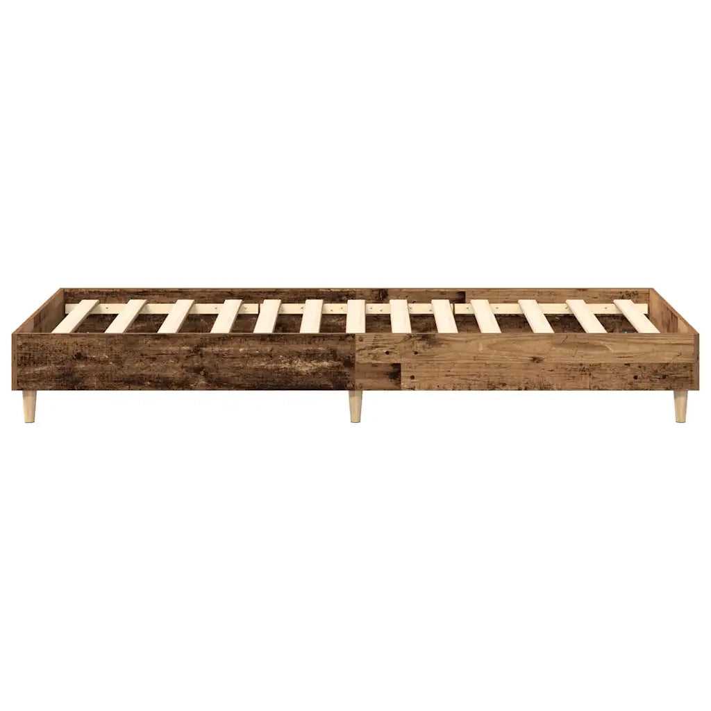 vidaXL Giroletto senza Materasso Legno Antico 90x190 cm in Truciolato