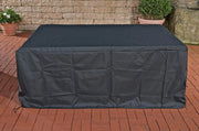 Copertura mobili da giardino 375x165x68 cm Tessera nero