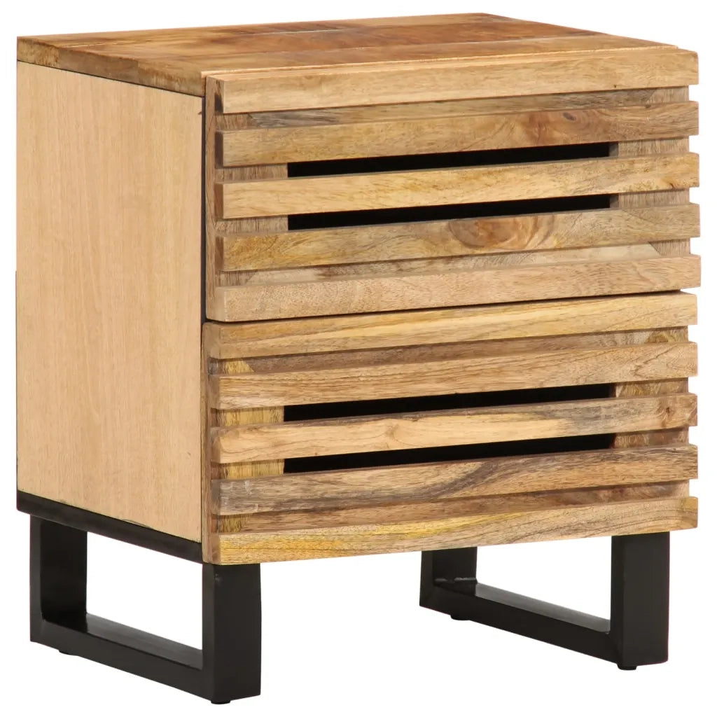 Comodino 40x34x46 cm in Legno Massello di Mango 377426