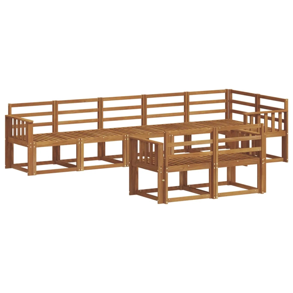 Set di divani da esterno 8 pcs Naturale