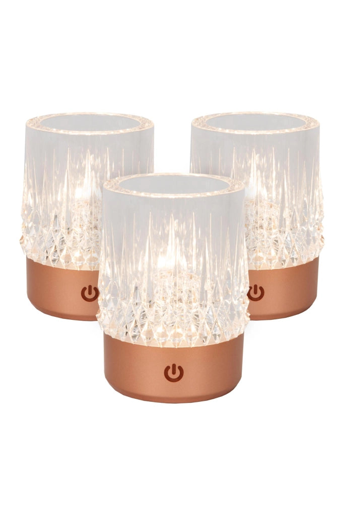 Lampada da tavolo LED ricaricabile rame LILI Lucide