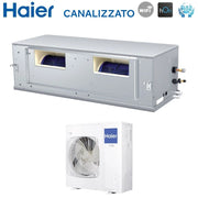 Climatizzatore Condizionatore Haier Inverter Canalizzato Canalizzabile Alta Prevalenza 48000 Btu ADH140H1ERG Monofase R-32 Wi-Fi Optional Telecomando Infrarossi Haier YR-HRS01 + Ricevente RE-02