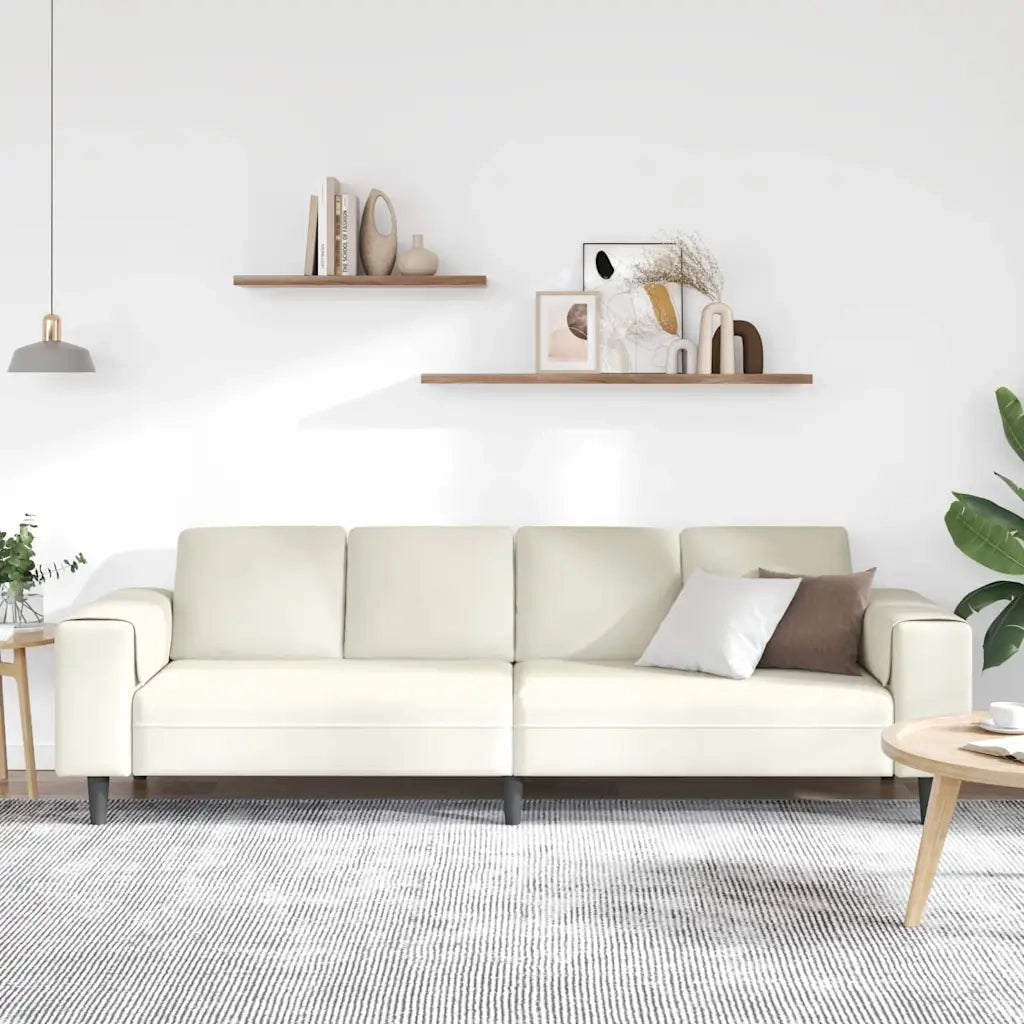 Set di divani Crema Velluto