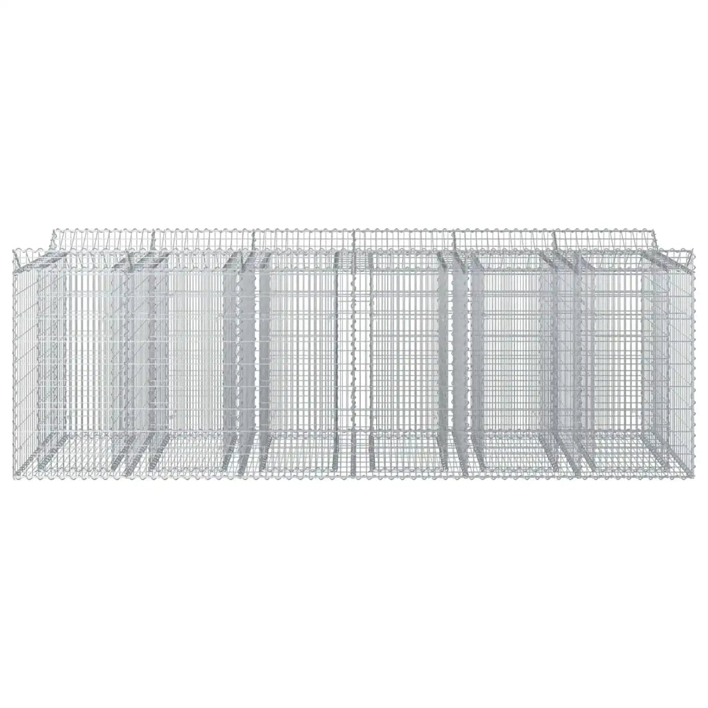 Letto rialzato in gabbione 3 pz Argento CFW9367994