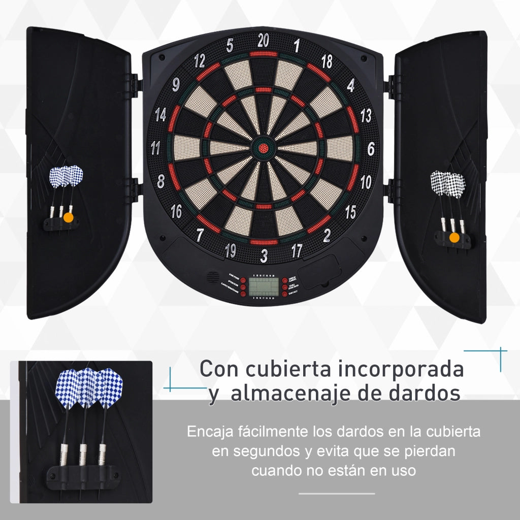 Gioco Freccette Elettronico ¨C zephmum ¨C 44x4,4x50 cm Nero