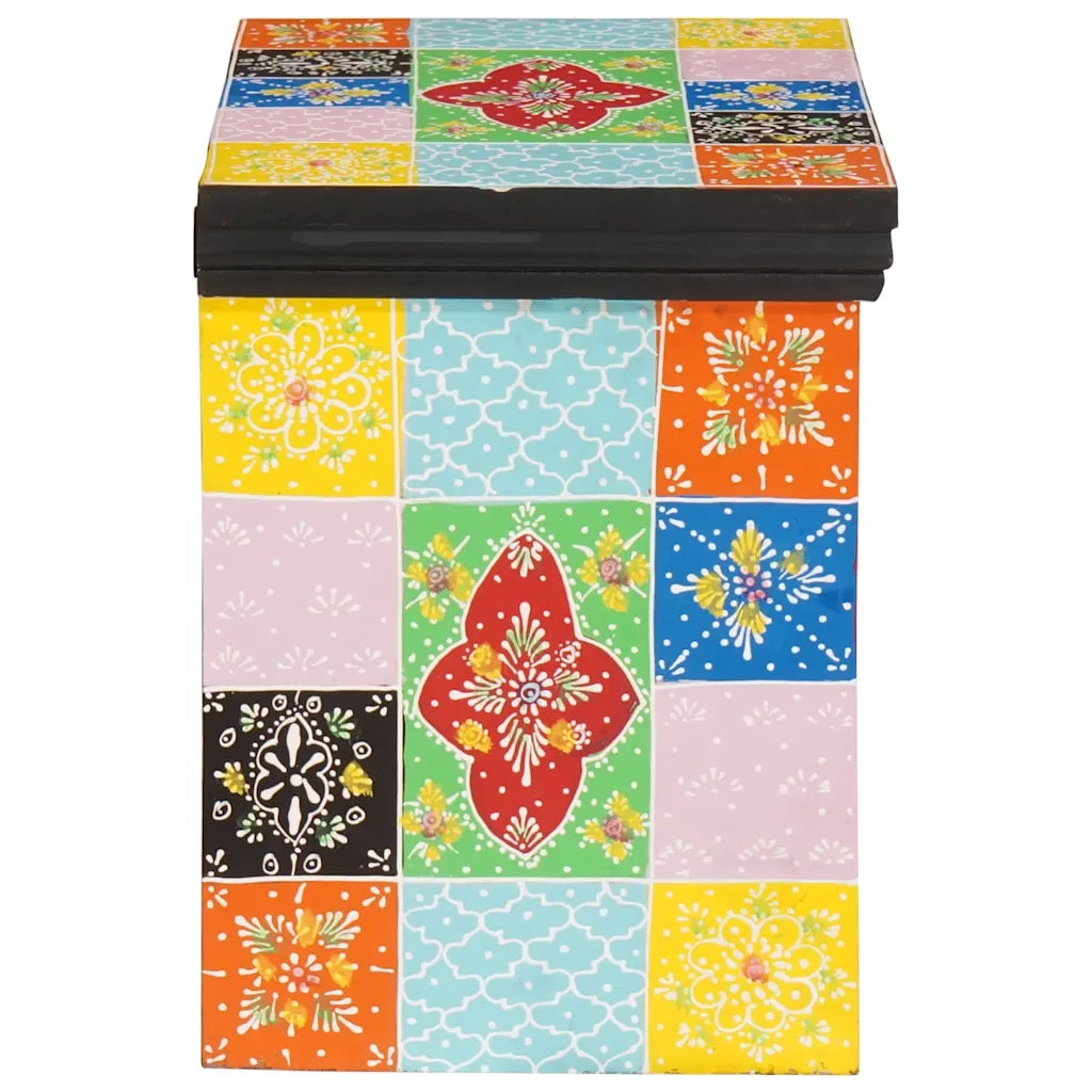 Comodino | Armadio da Notte | Mobiletto da notte con cassetto Multicolore 40 x 30 x 40 cm