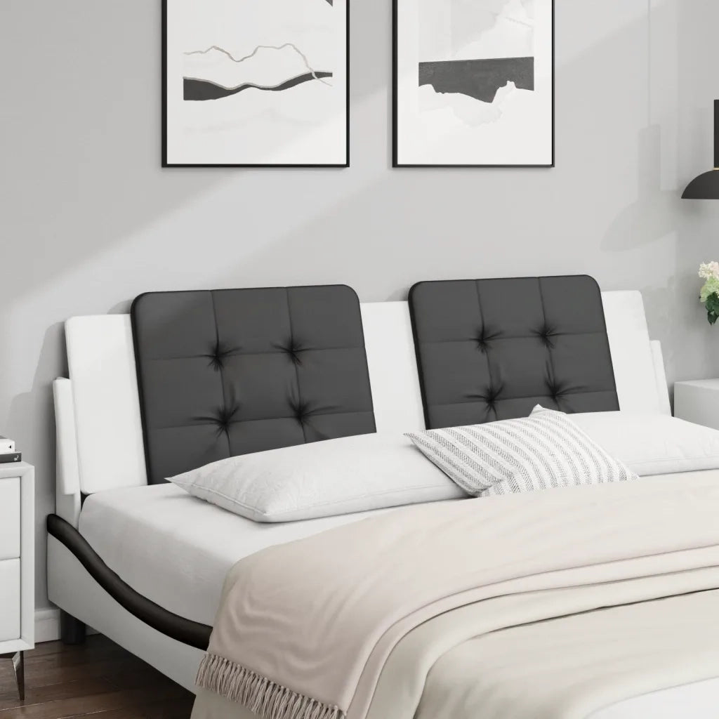 Cuscino Testiera Zadar Nero e Bianco 180 cm in Similpelle CFW8434796