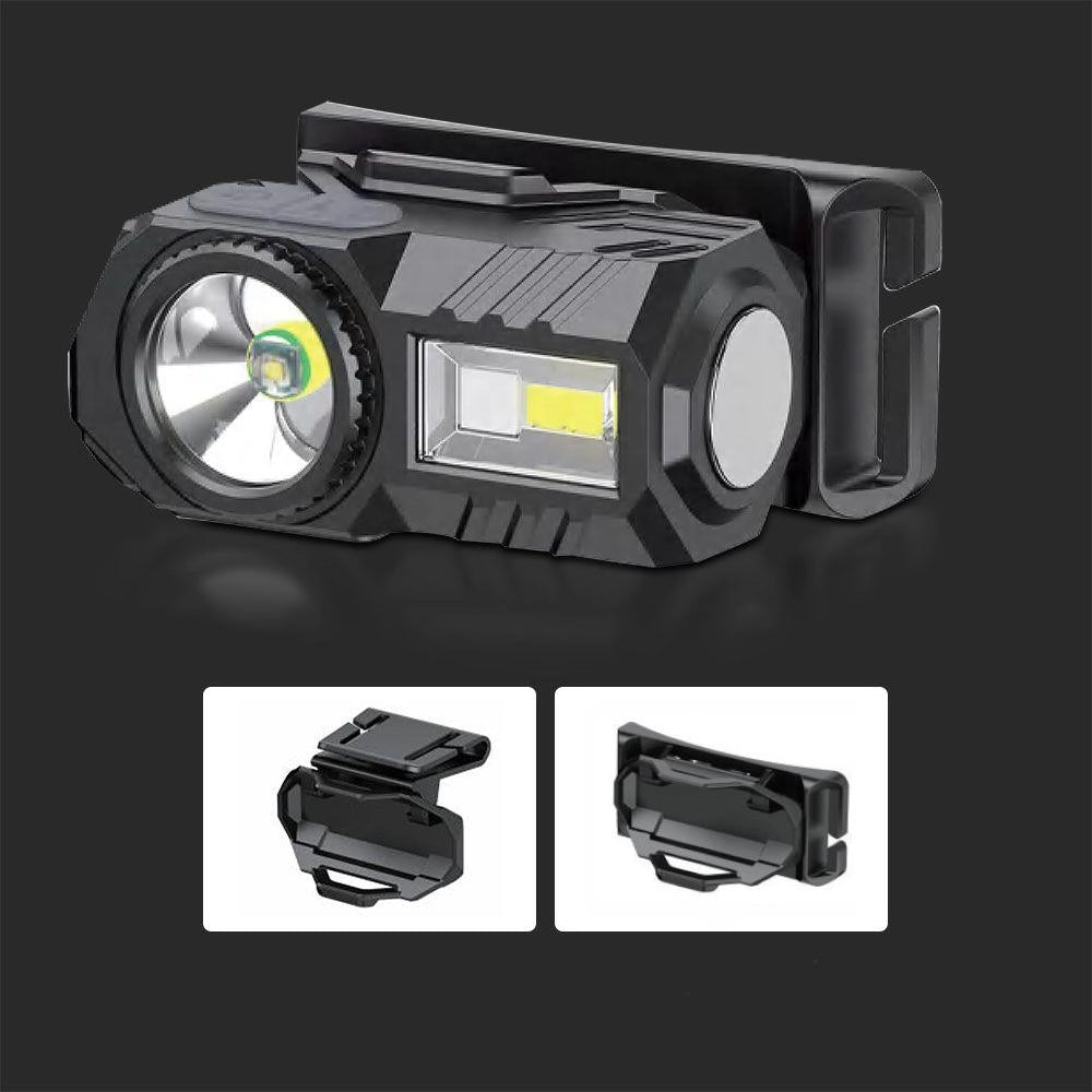 Torcia frontale/bici LED RGB 190lm USB-C IP43 V-TAC