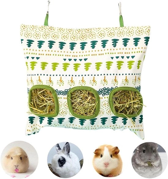 Accessori per alimentazione per conigli, coniglie, cavia, cavi, hamster, chinchilla (3 fori bianchi)