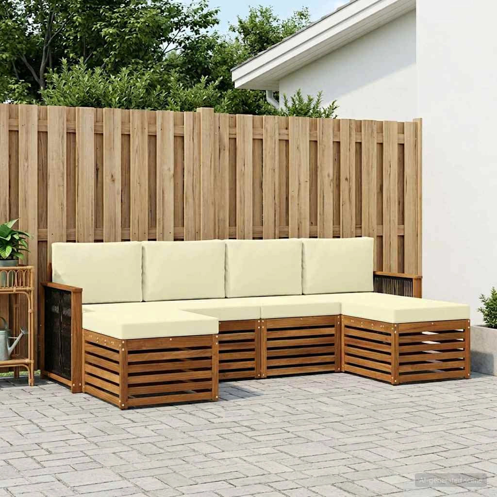 Set di divani da esterno 5 pz 3384681